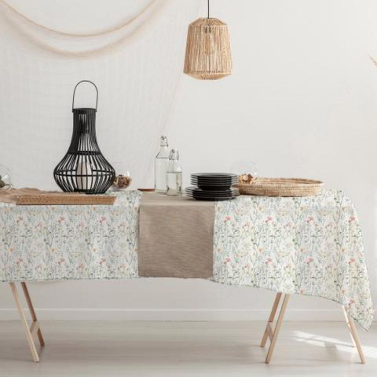 DECO EXPRESS - Mantel Rectangular 180x280 cm Pradera Beige