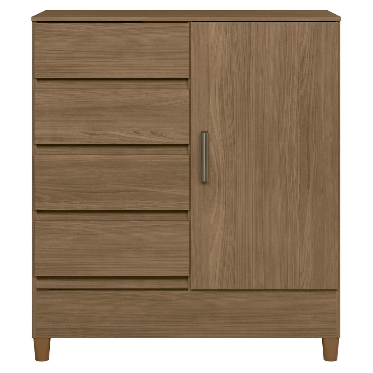 ALTAVISION - Cómoda 4 Cajón(es) Fit Jequi 90x100.7x39.2 cm Café