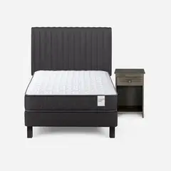 ROSEN - Cama 1.5 plazas Wave Grafito