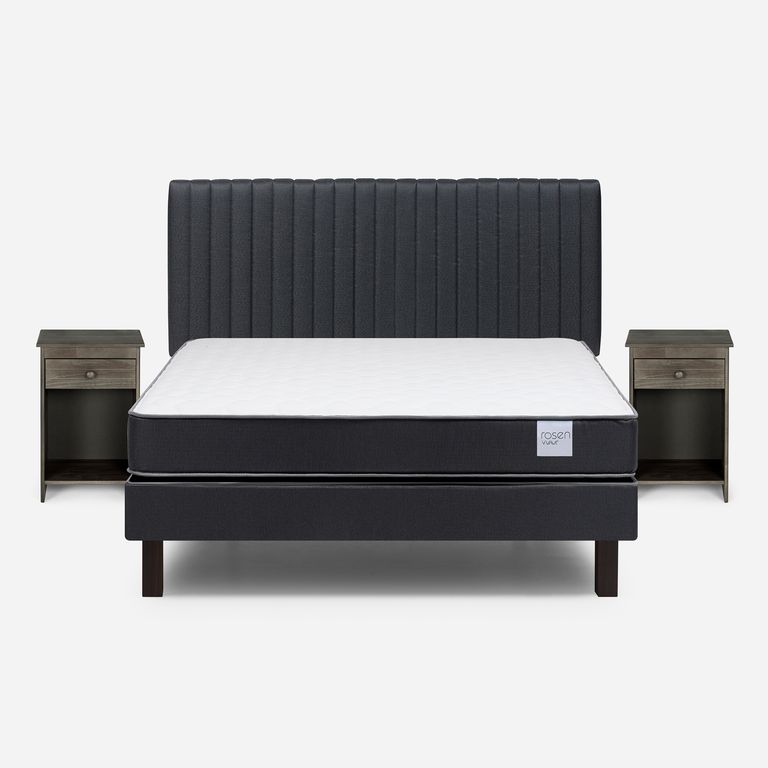 Cama 2 plazas Europea Wave Gris