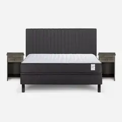 ROSEN - Cama 2 plazas Wave Grafito