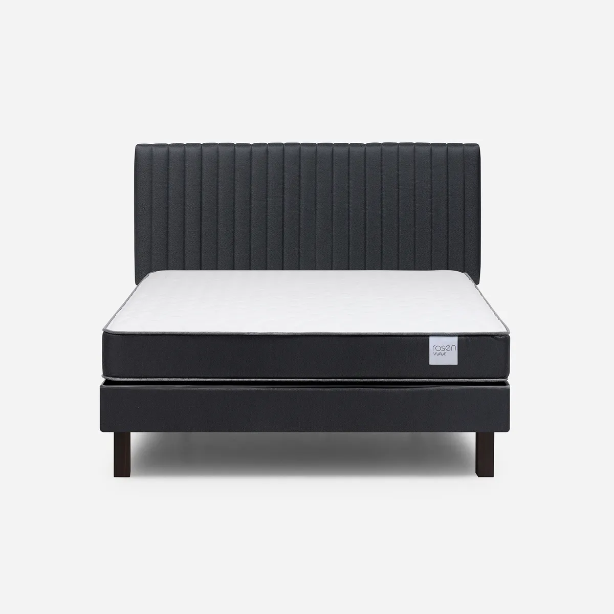 ROSEN - Cama 2 plazas Europea Wave Grafito