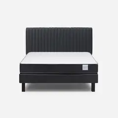 ROSEN - Cama 2 plazas Europea Wave Grafito