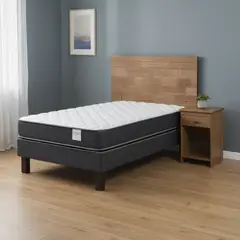 ROSEN - Cama 1 Plaza Europea Wave + Respaldo + Velador