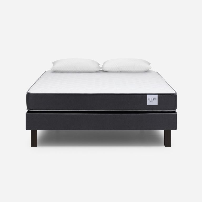 ROSEN Cama 2 plazas Europea Wave Gris
