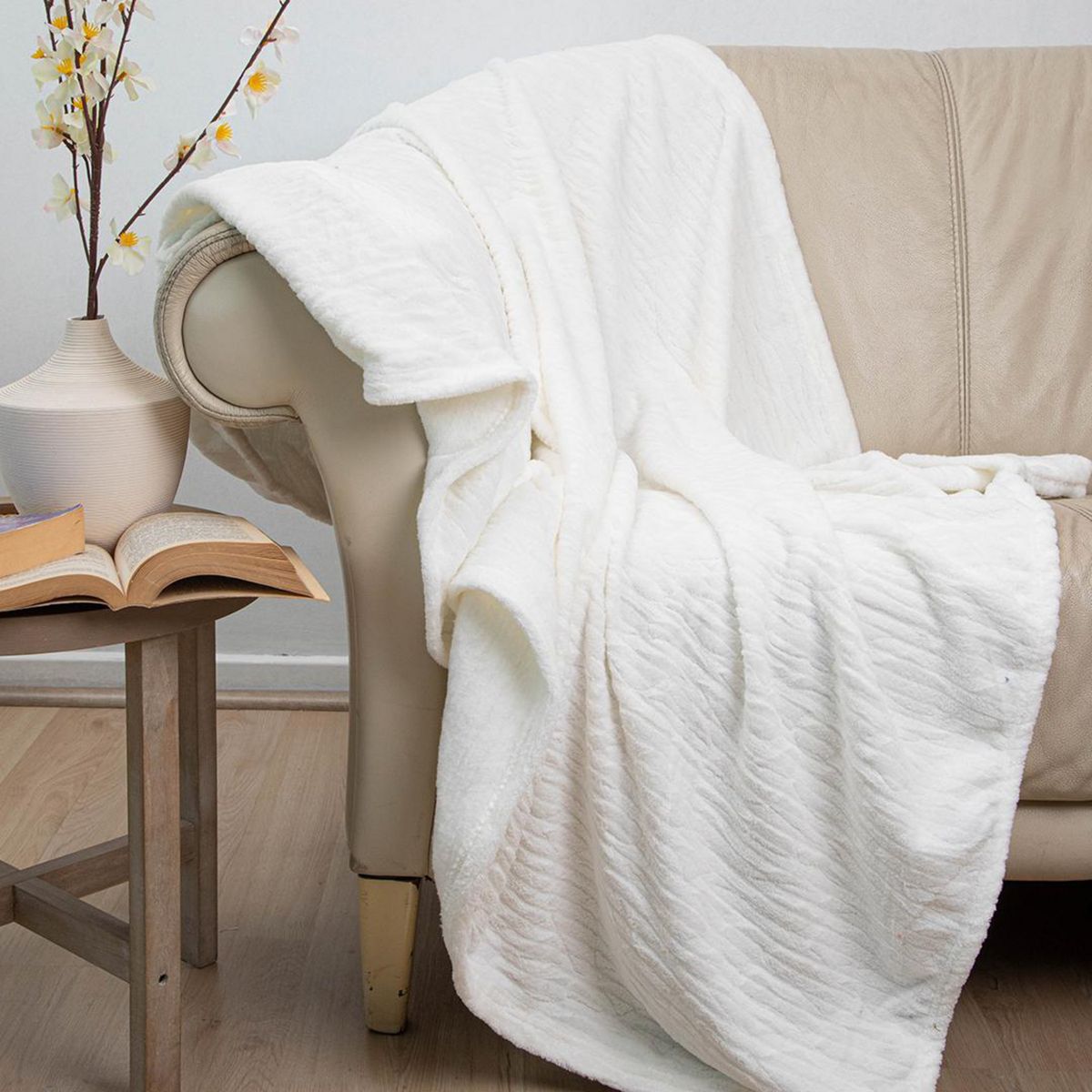 DORAL - Manta Deluxe 1.5 plazas Blanco