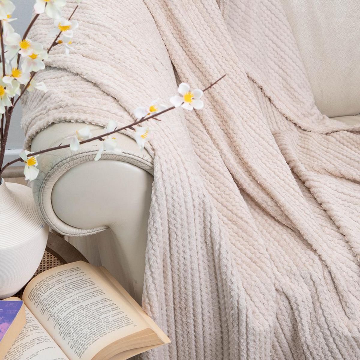 DORAL - Manta Deluxe 1.5 plazas Beige