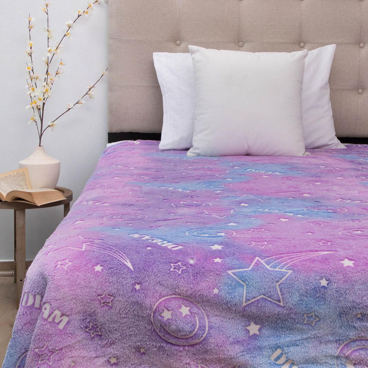 DORAL - Frazada Deluxe 1.5 plazas Lila