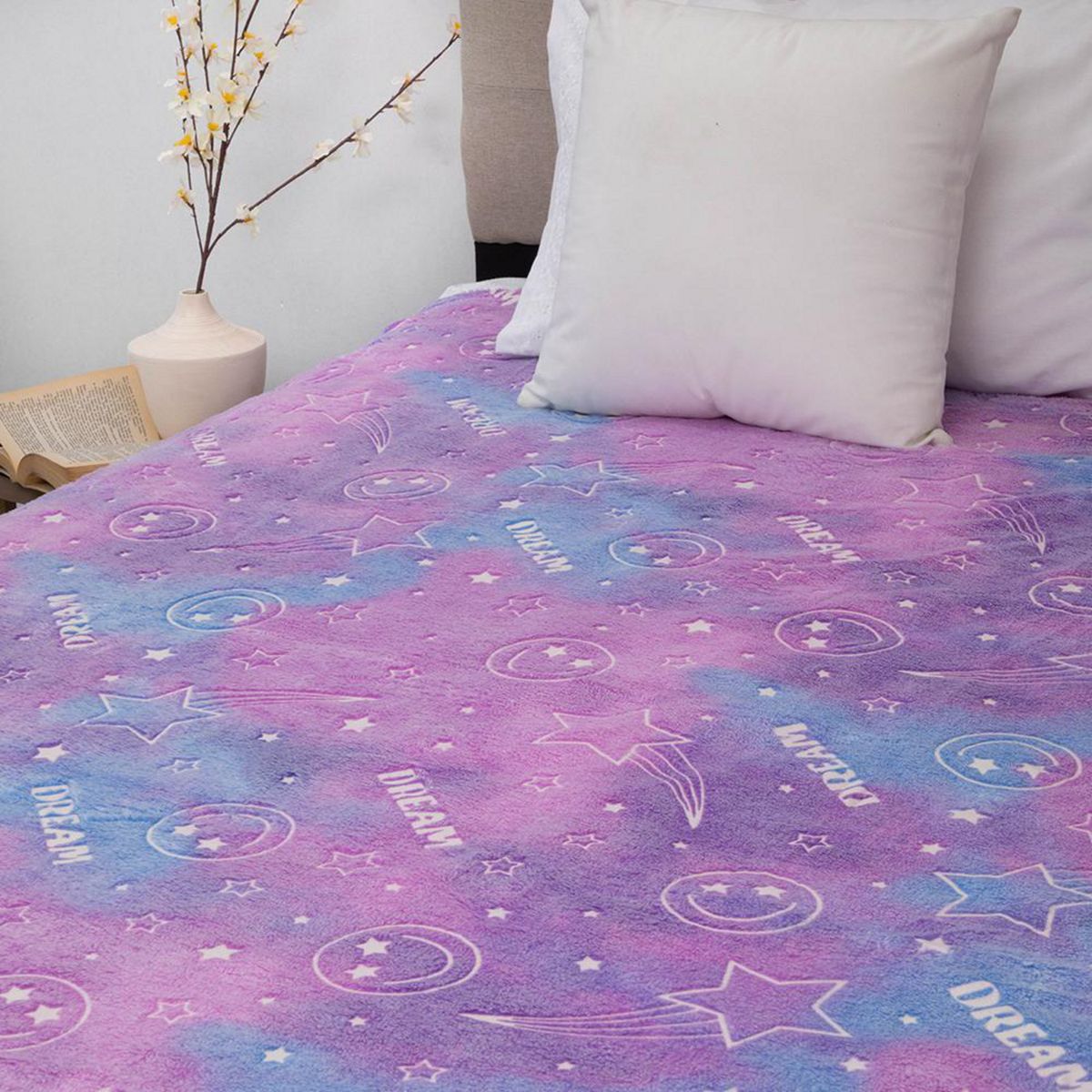 DORAL - Frazada Deluxe 1.5 plazas Lila