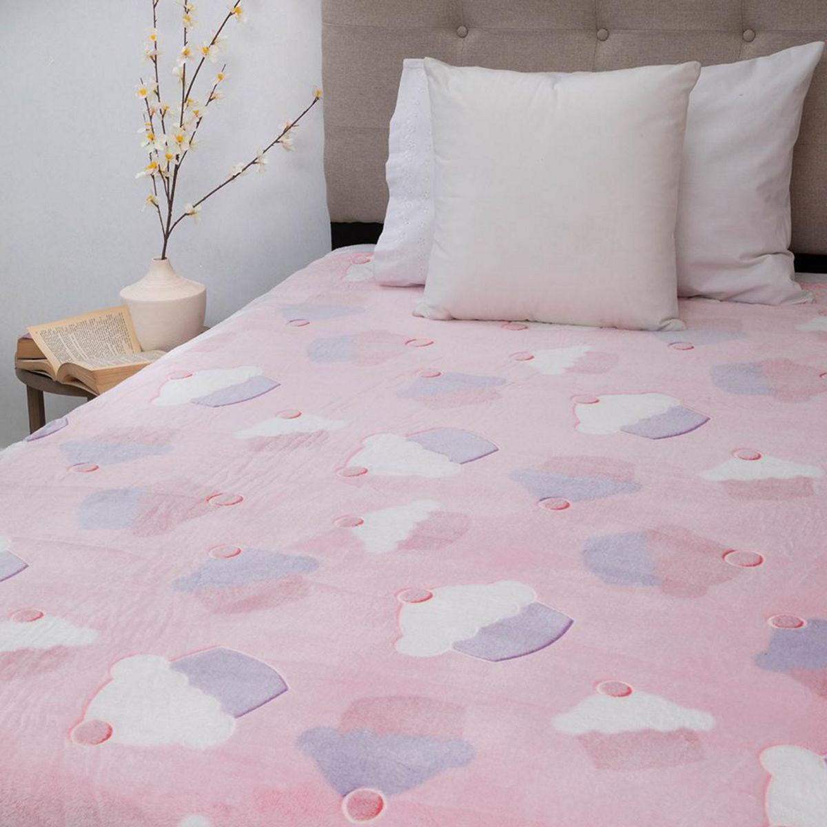 DORAL - Frazada Deluxe 1.5 plazas Rosa