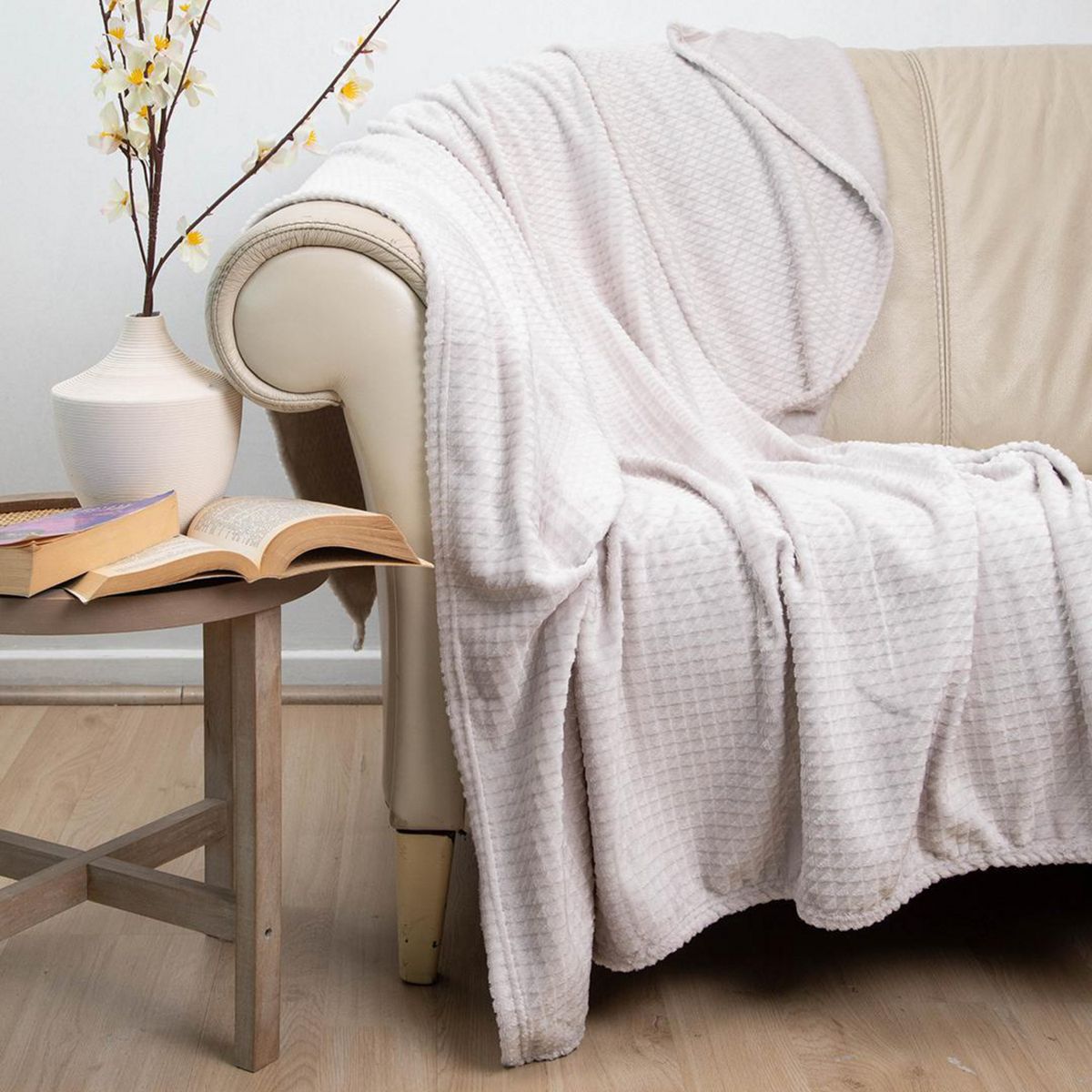 DORAL - Manta Deluxe 1.5 plazas Crudo