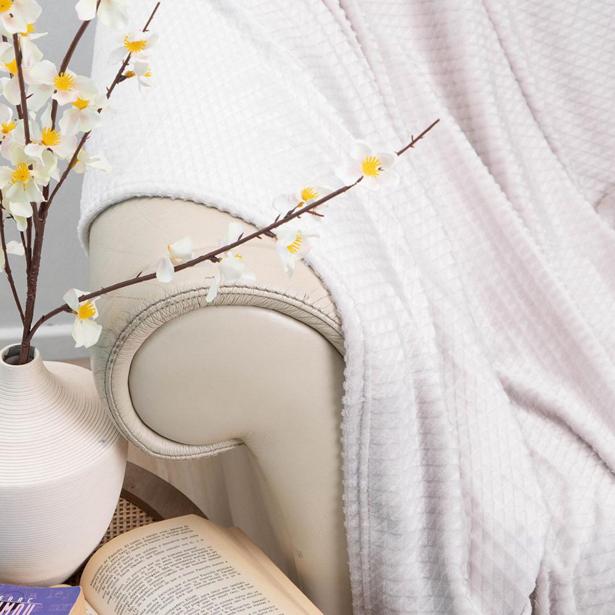 DORAL - Manta Deluxe 1.5 plazas Crudo