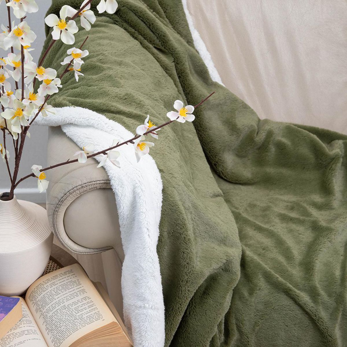 DORAL - Manta Deluxe 1.5 plazas Verde