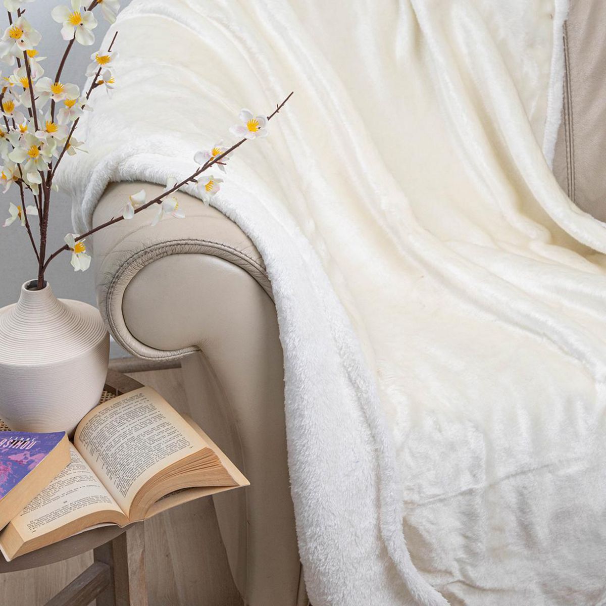 DORAL - Manta Deluxe 1.5 plazas Crudo