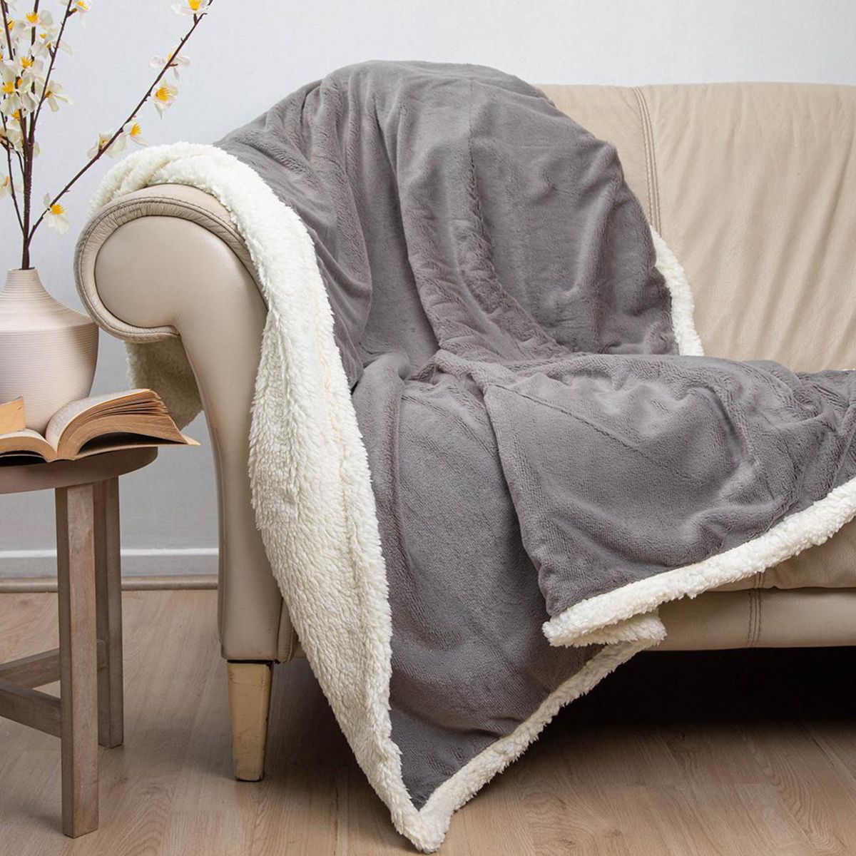 DORAL - Manta Deluxe 1.5 plazas Gris