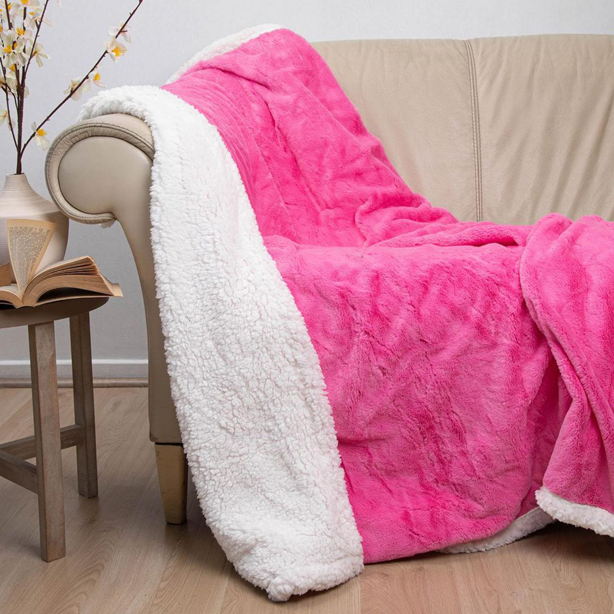 DORAL - Manta Deluxe 1.5 plazas Fucsia