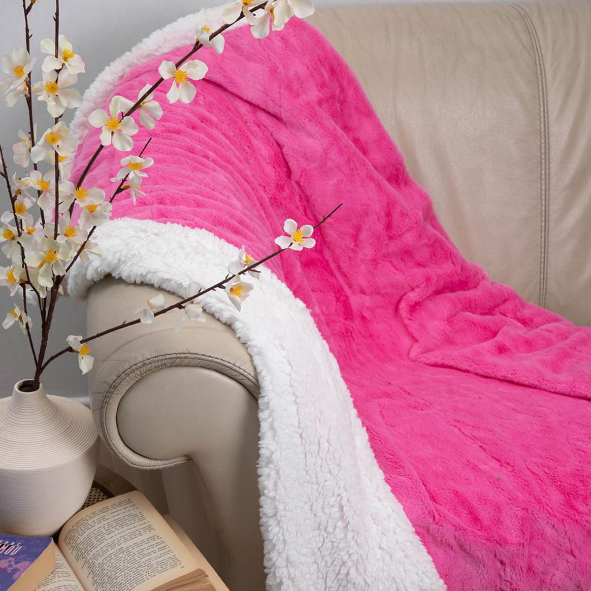 DORAL - Manta Deluxe 1.5 plazas Fucsia