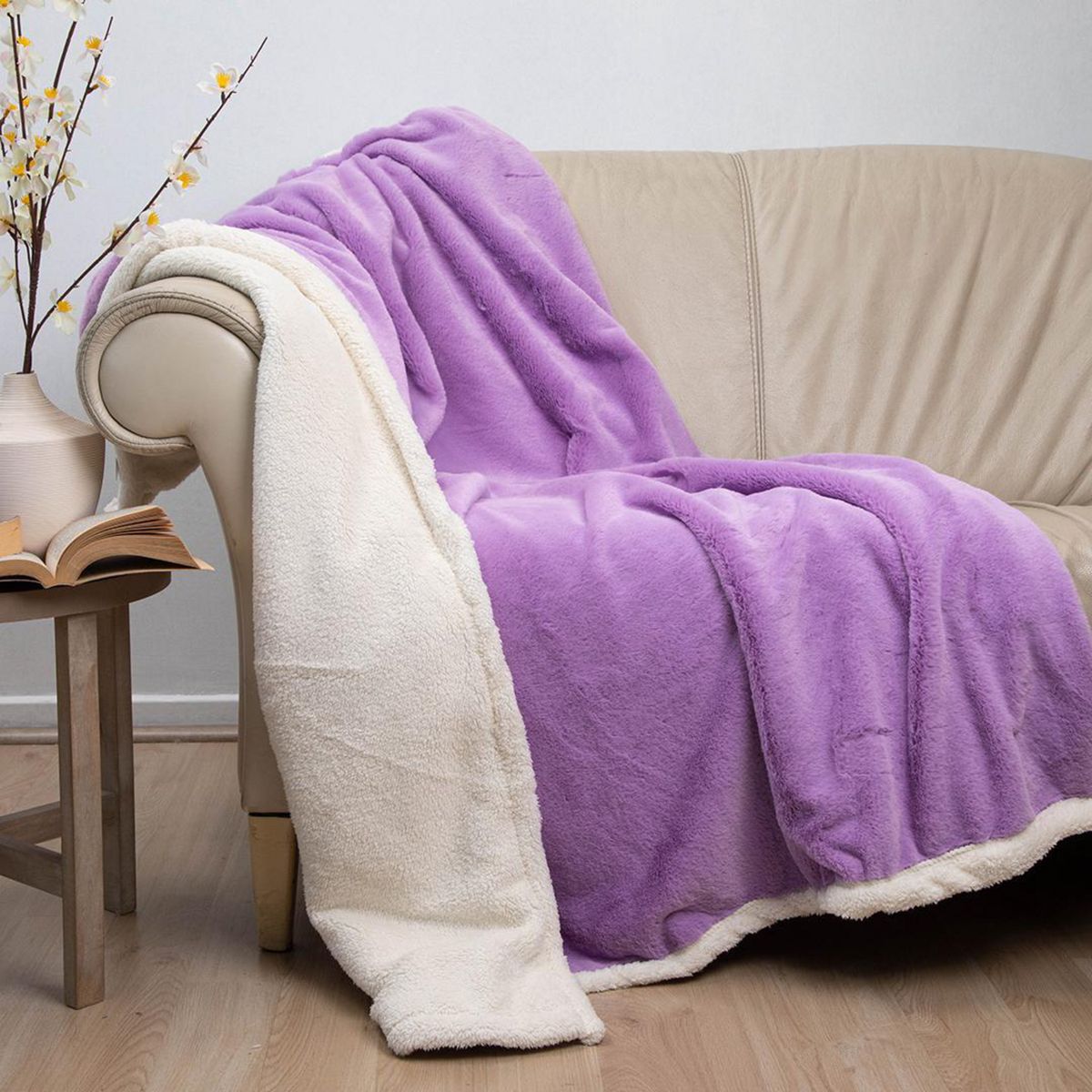 DORAL - Manta Deluxe 1.5 plazas Lila