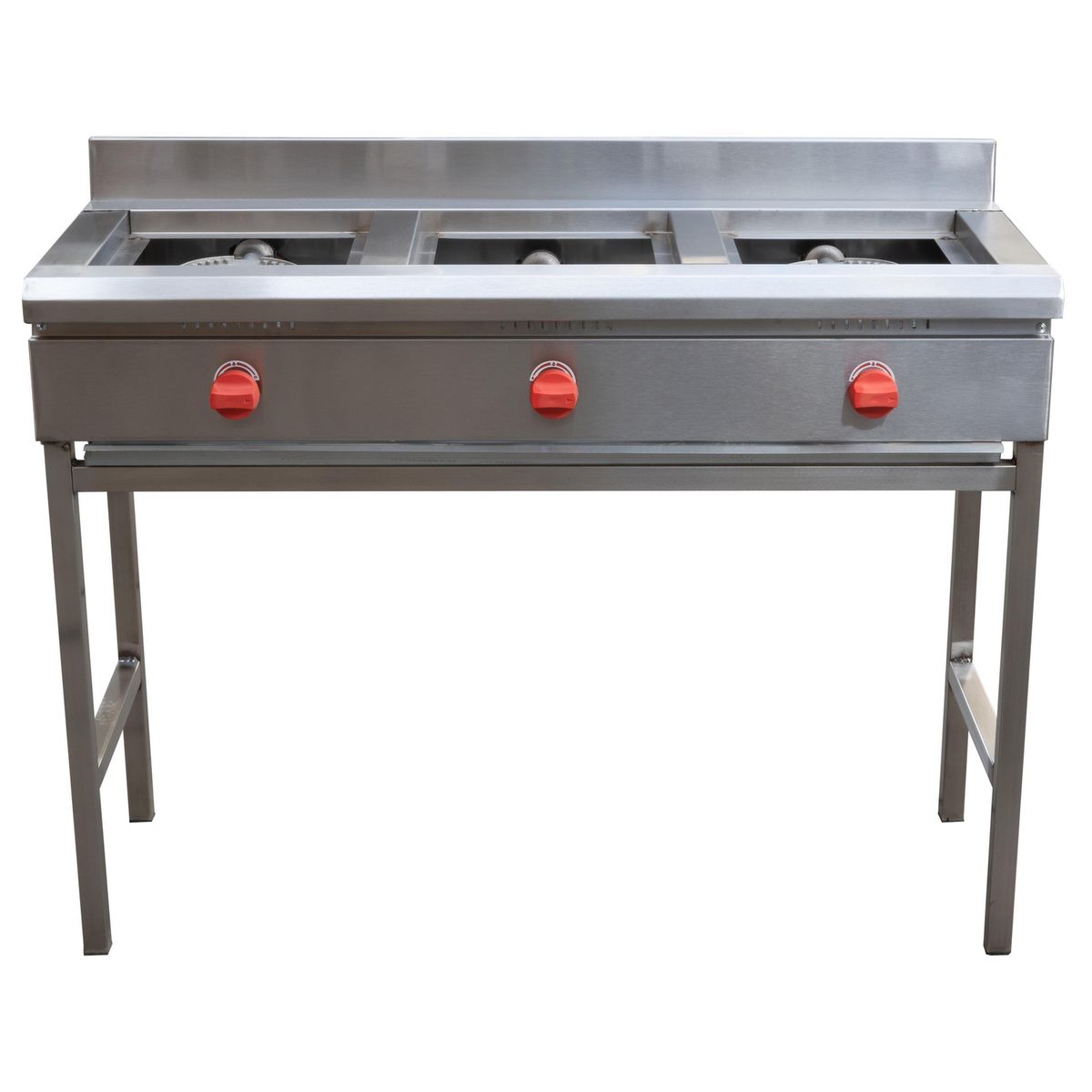 VENTUS - Anafe 3 Quemadores Gas Licuado Inox