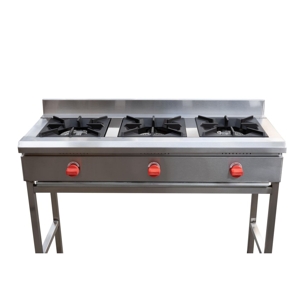 VENTUS - Anafe 3 Quemadores Gas Licuado Inox