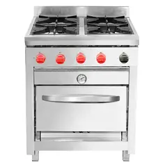 VENTUS - Cocina 4 Platos Horno 50x50 cm Gas Licuado