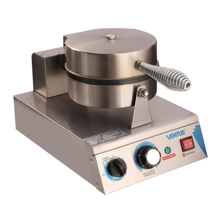 Wafflera Eléctrica Industrial 1 Plato Con Timer Y Alarma