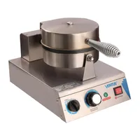 Wafflera Eléctrica Industrial 1 Plato Con Timer Y Alarma