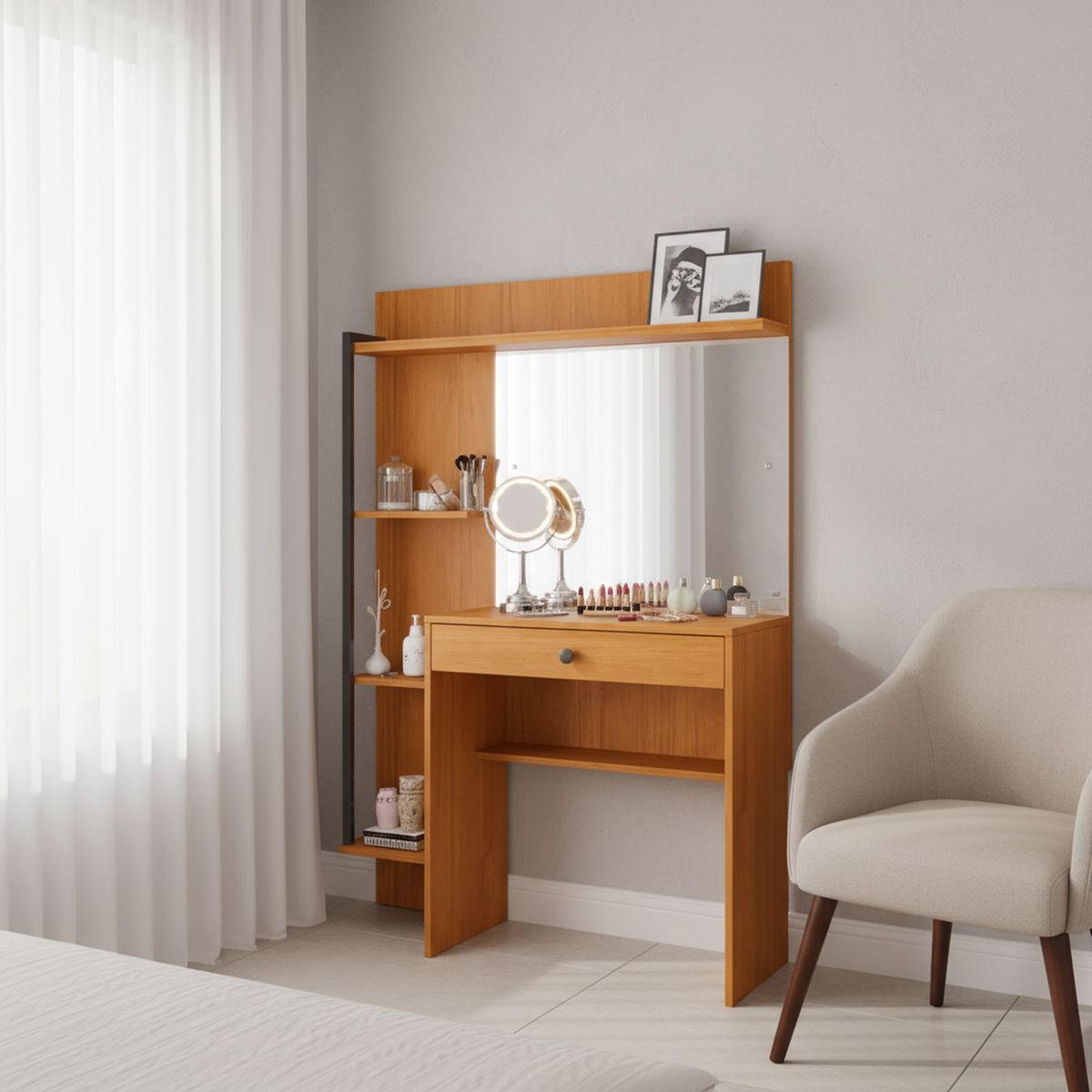 DI PORETTI - Tocador 1 Cajón(es) Encanto 100x150x40 cm Café