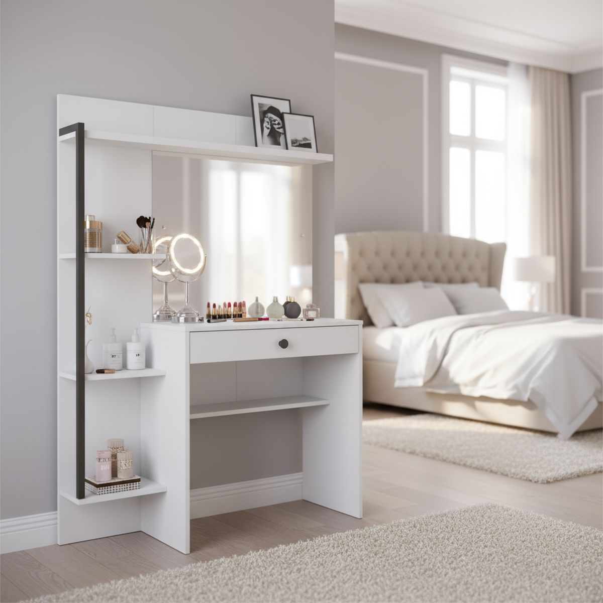 DI PORETTI - Tocador 1 Cajón(es) Encanto 100x150x40 cm Blanco