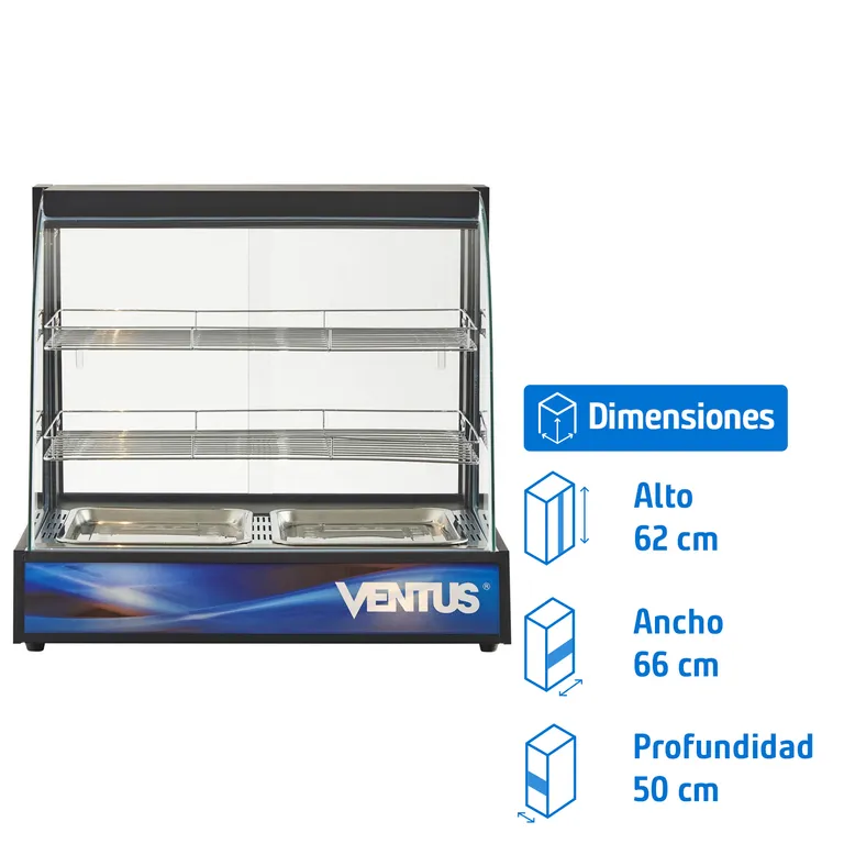 Vitrina Mantenedor Caliente Sobremesa VMCD-2