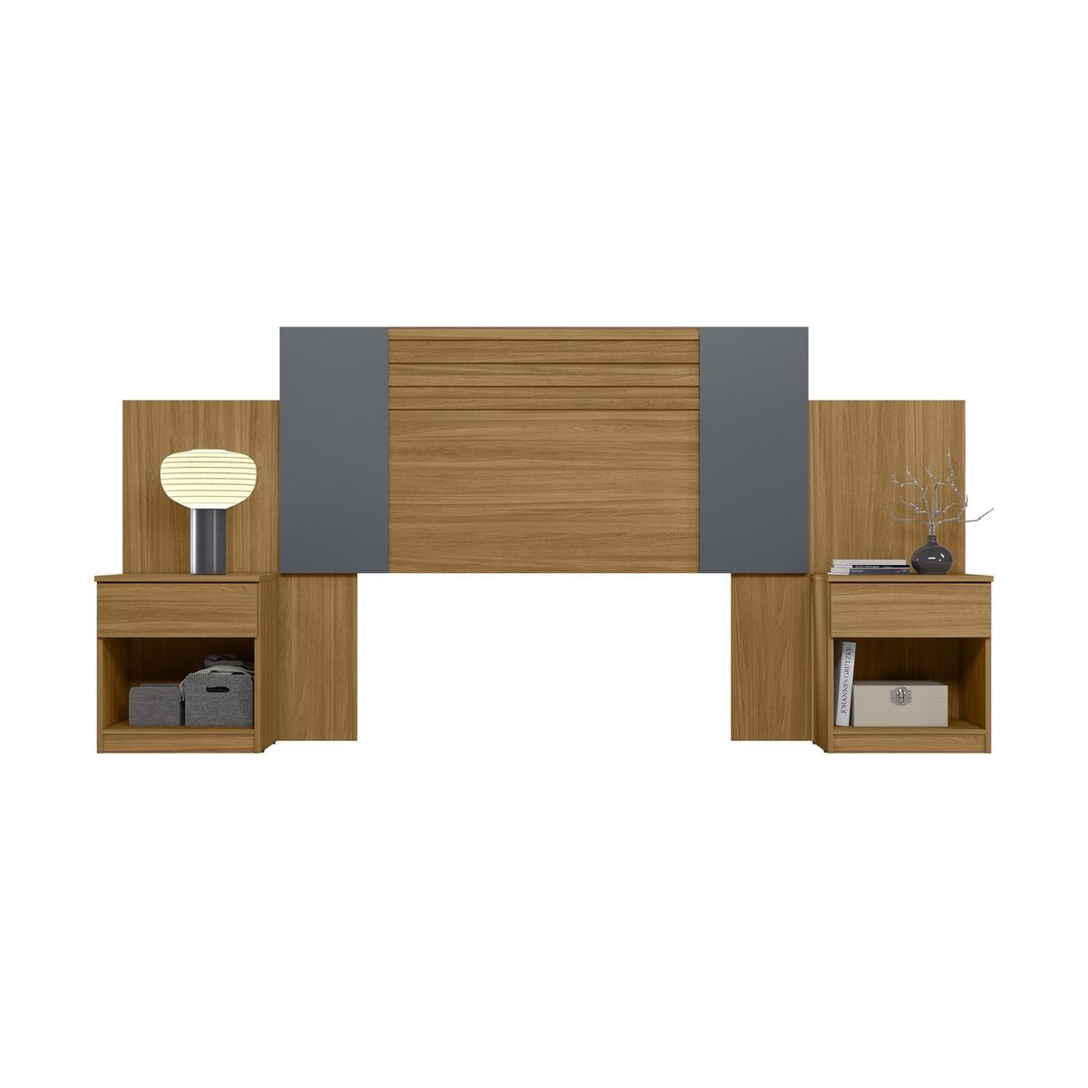 DI PORETTI - Respaldo 2 plazas Araguaia Café/gris