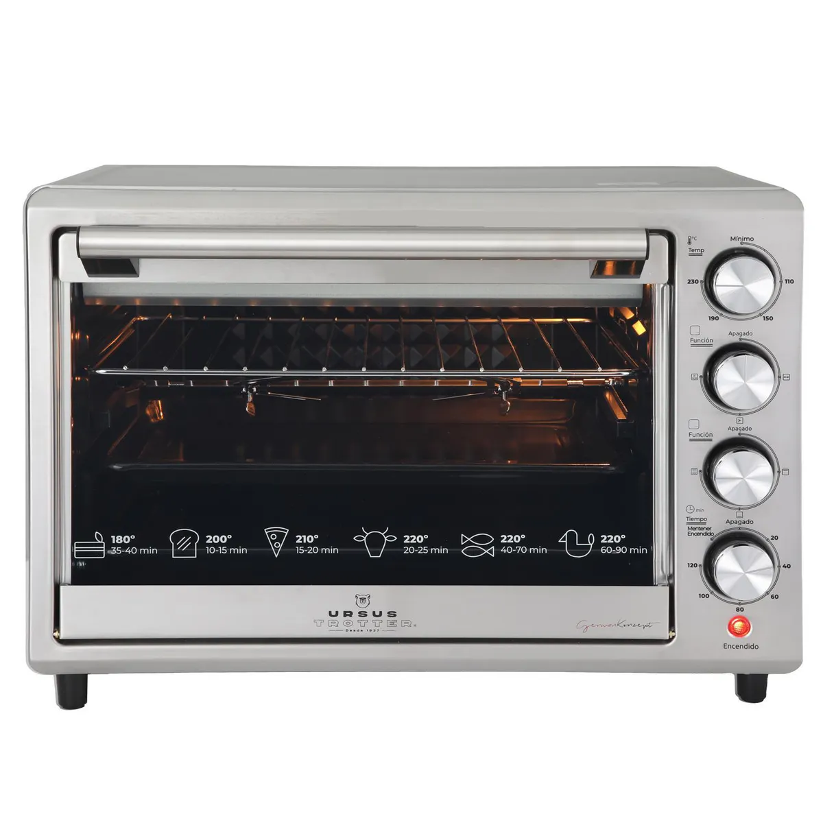 URSUS TROTTER - Horno Eléctrica 38 Litros UT-BACKOFEN PRO38I
