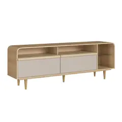 AMUV - Rack 75 " Viena Café y beige 180x45x39.3 cm