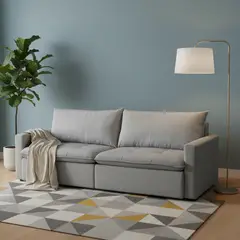 AMUV - Sofá cama Capri Gris 208x120x95 cm