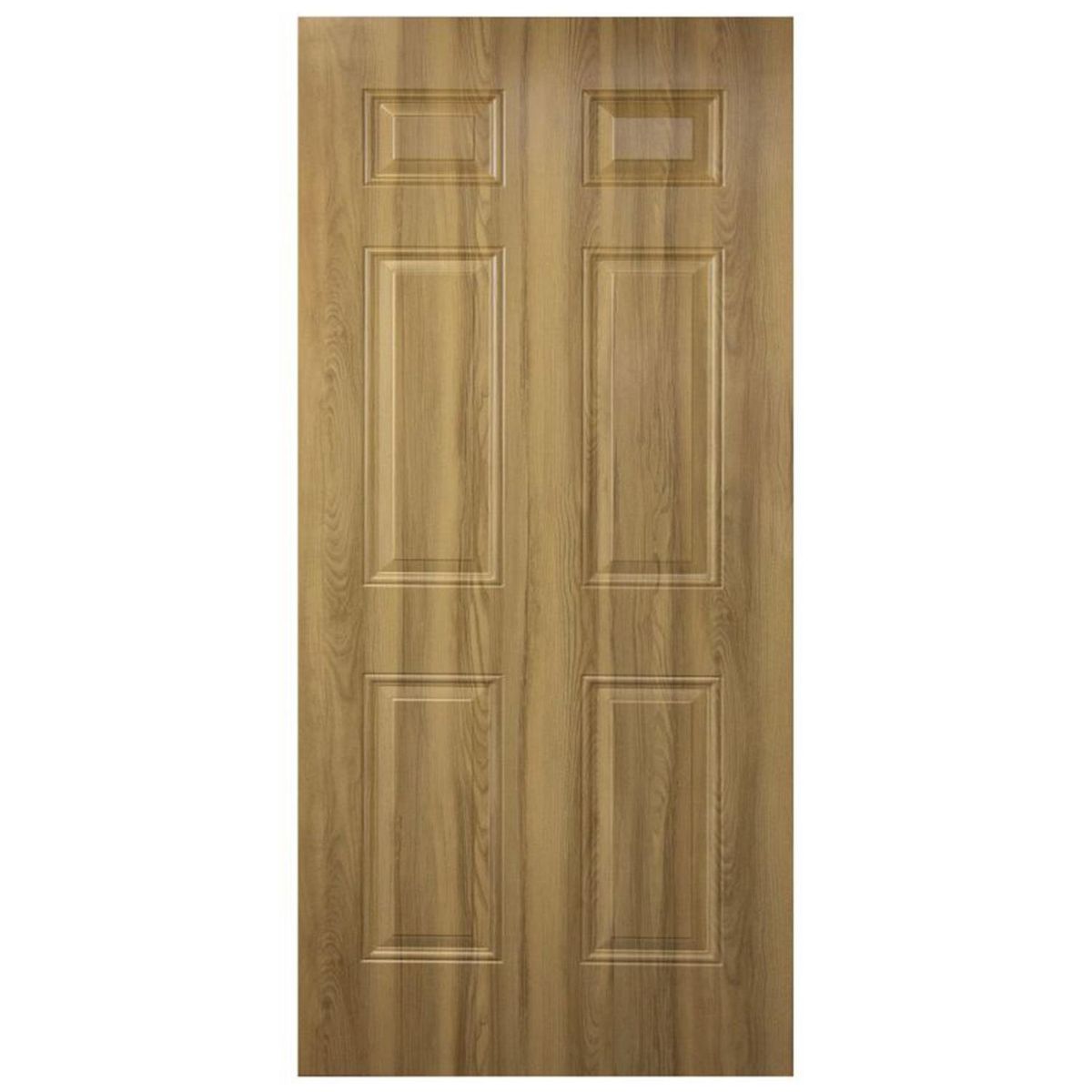ODIS - Puerta de Exterior Metal 90x200 cm Home Maple