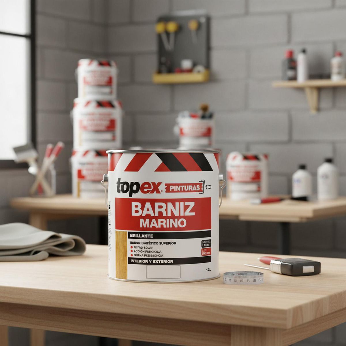 TOPEX - Barniz Marino Brillante 0.25 galón(es) Natural