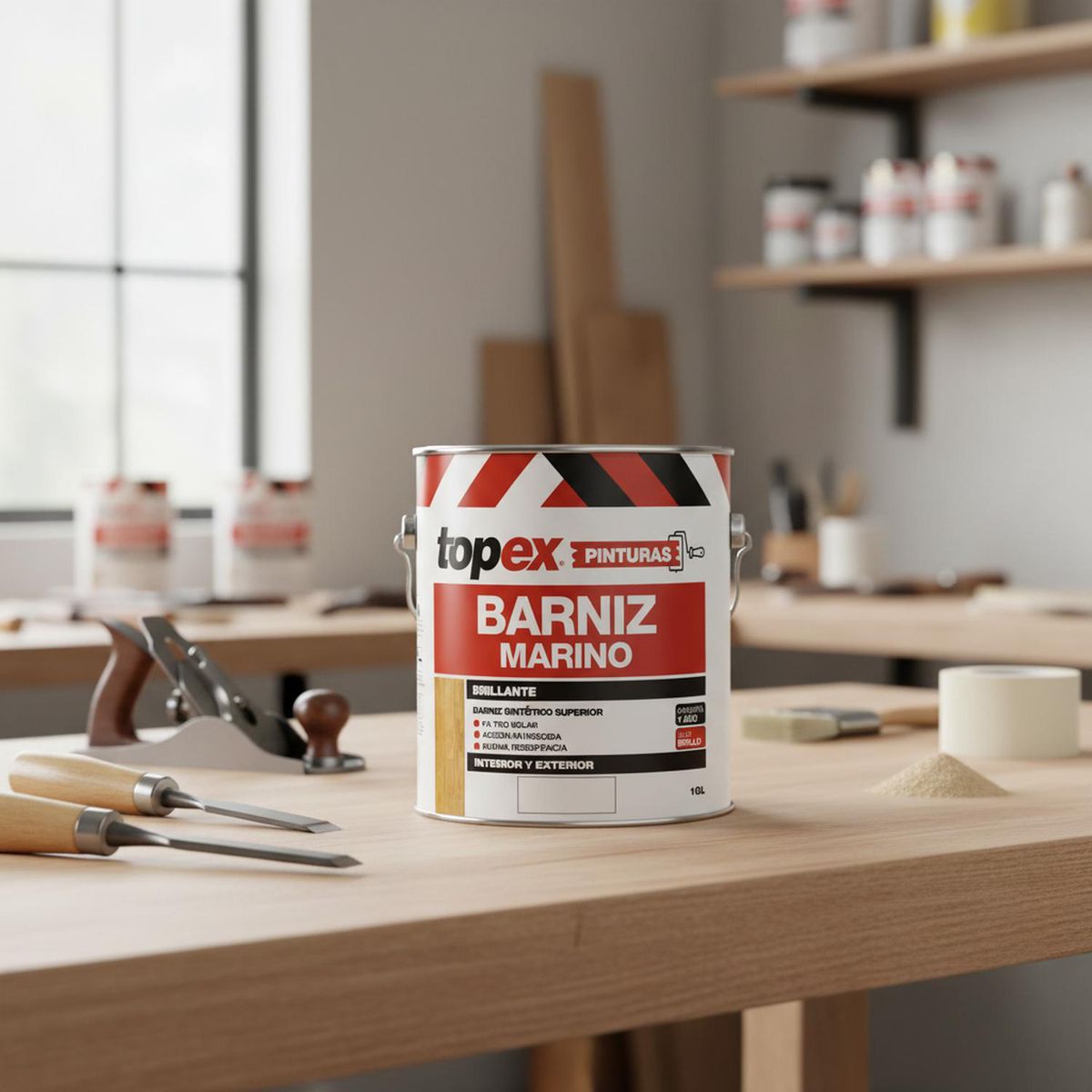 TOPEX - Barniz Marino Brillante 1 galón(es) Maple