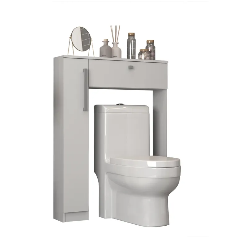Mueble Organizador Baño MDP 1 Nivel(es) 80x108x17 cm Blanco