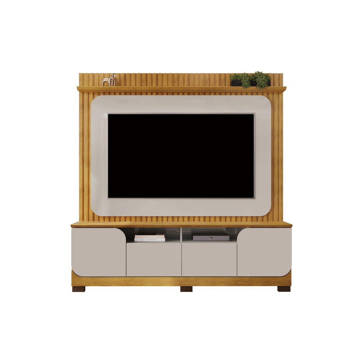 ALTAVISION - Home TV 65 " Vogue Bali Gris Perla/Café 182x188x42 cm