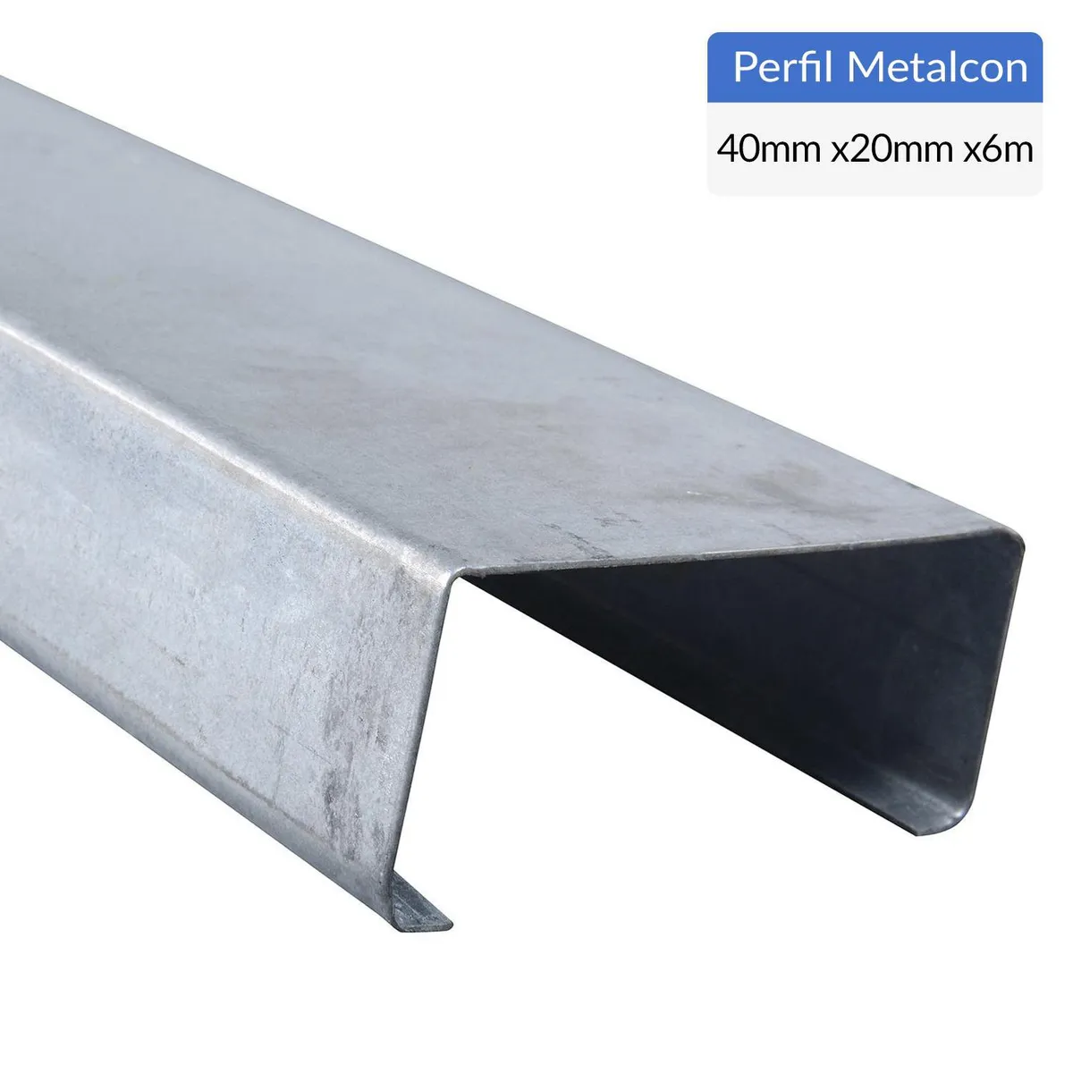 GENERICO - Perfil C Metalcon Estructural Metal 20x40x0,85 mm 6 m