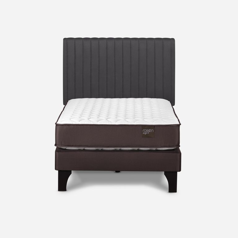 Cama 1.5 Plazas Europea New Ergo T + Respaldo