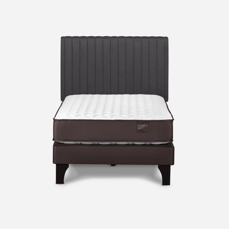 ROSEN - Cama 1.5 Plazas Europea New Ergot Café