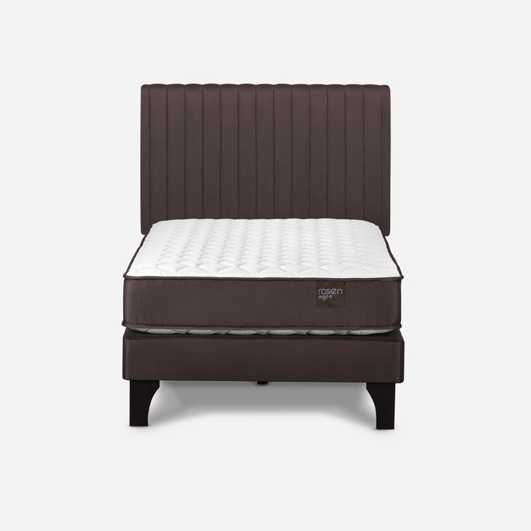 Cama 1.5 Plazas Europea New Ergo T + Respaldo