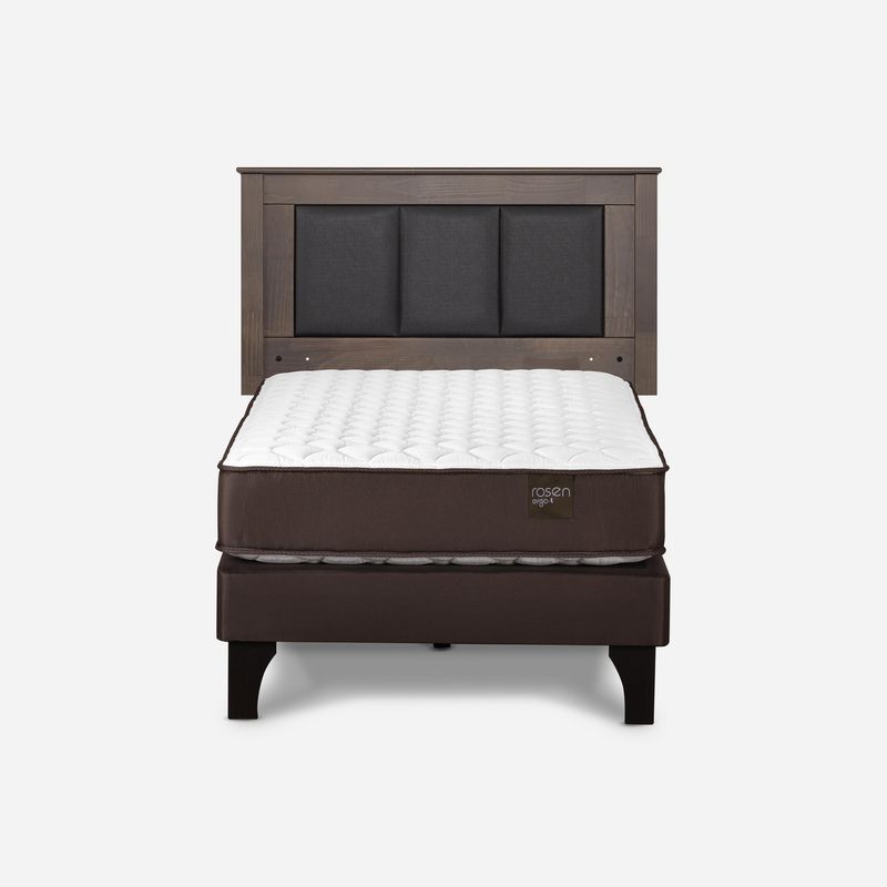 ROSEN - Cama 1.5 Plazas Europea New Ergot Café