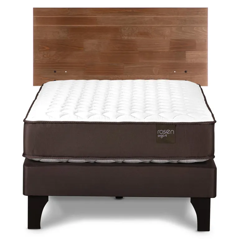 ROSEN Cama 1.5 Plazas Europea New Ergo T + Respaldo