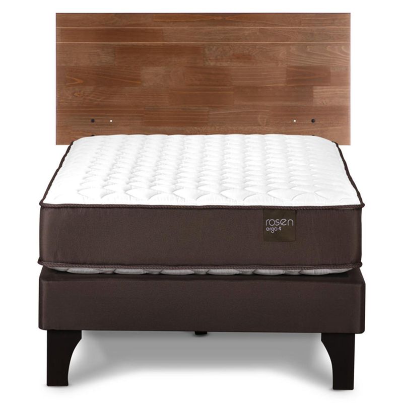 ROSEN - Cama 1.5 Plazas Europea New Ergot Café