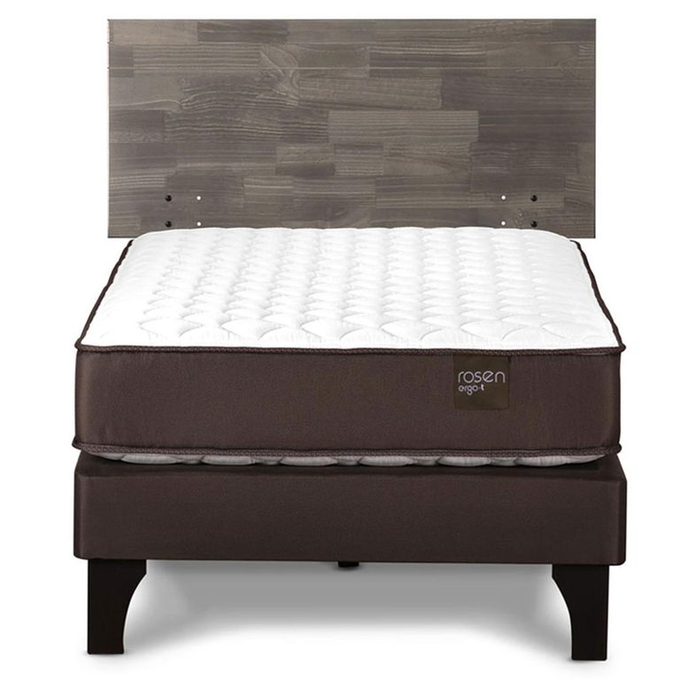 Cama 1.5 Plazas Europea New Ergo T + Respaldo