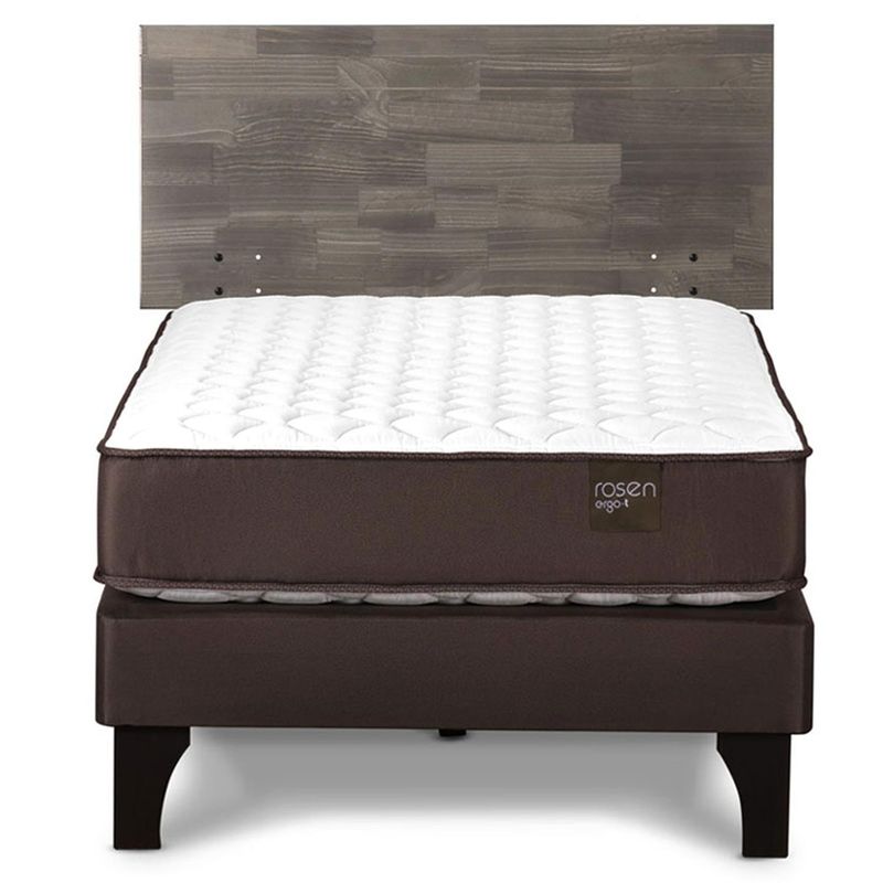 ROSEN - Cama 1.5 Plazas Europea New Ergot Café