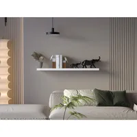 Repisa Melamina 1 Nivel(es) 120x3.8x25 cm Blanco