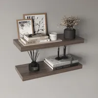 Repisa Melamina 1 Nivel(es) 80x3.8x25 cm Coñac